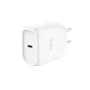 TRUST Maxo 45W USB-C GaN charger, 45 W, USB-C output, 20 V max, 2 m cable, white