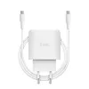 TRUST Maxo 45W USB-C GaN charger, 45 W, USB-C output, 20 V max, 2 m cable, white
