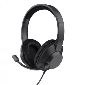 Trust Ayda Max Headset Wired Head-band Calls/Music USB Type-C / USB Type-A Black