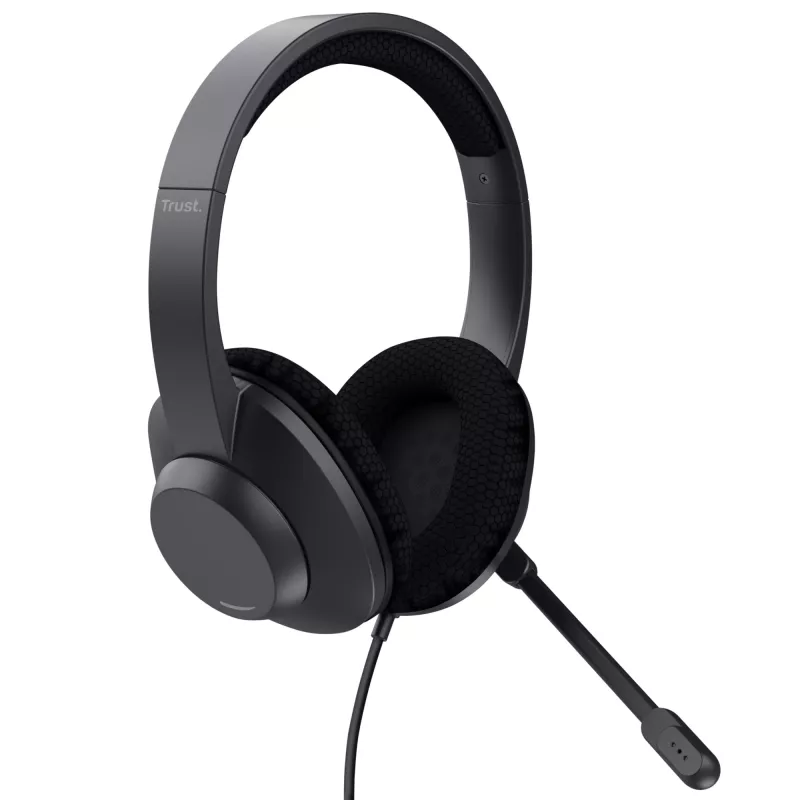 Trust Ayda Max Headset Wired Head-band Calls/Music USB Type-C / USB Type-A Black