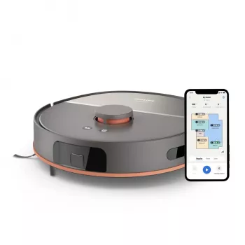 Robot vacuum Philips XU5000/10 — 0.26 L dust bag, Li‑Ion 4800 mAh, 200 min runtime