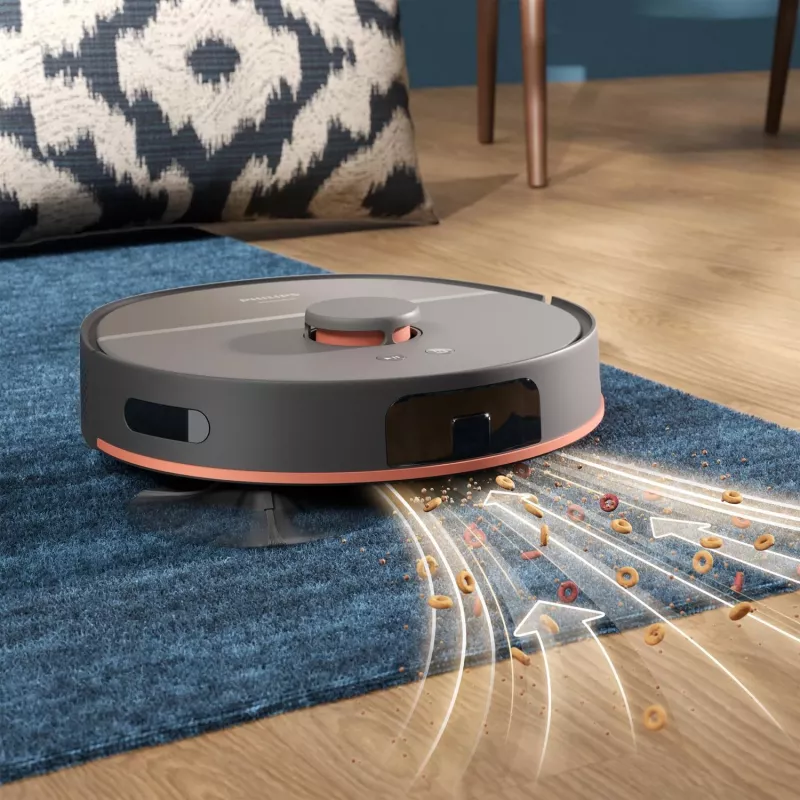 Robot vacuum Philips XU5000/10 — 0.26 L dust bag, Li‑Ion 4800 mAh, 200 min runtime