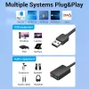 Vention 2-port USB External Sound Card 0.15M Black 2.1 channels 16 bit