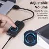 Vention USB 2.0 External Stereo Sound Adapter with Volume Control 0.15M Black ABS