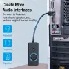 Vention USB 2.0 External Stereo Sound Adapter with Volume Control 0.15M Black ABS