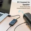 Vention USB 2.0 External Stereo Sound Adapter with Volume Control 0.15M Black ABS