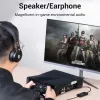 Vention USB 2.0 External Stereo Sound Adapter with Volume Control 0.15M Black ABS