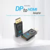 Vention DisplayPort Male to HDMI Female Adapter Black DP HDMI Gold Plated