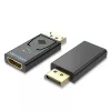 Vention DisplayPort Male to HDMI Female Adapter Black DP HDMI Gold Plated