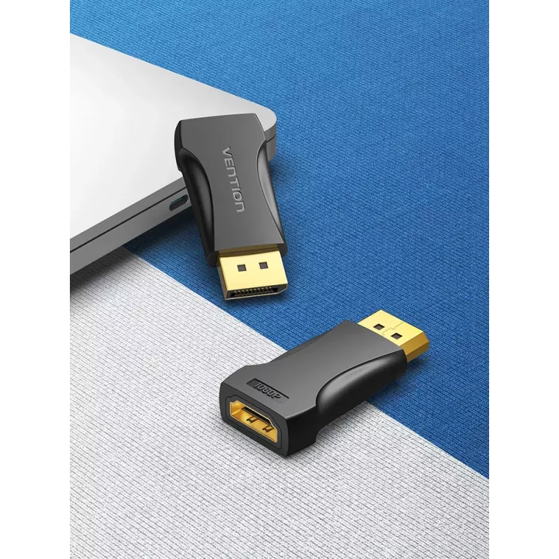 DisplayPort to HDMI adapter Vention HBOB0, DisplayPort male to HDMI female, black, gold-plated contacts
