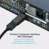 DisplayPort to HDMI adapter Vention HBKB0 — DP male to HDMI female, black, gold‑plated contacts