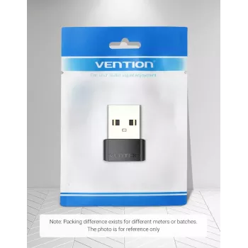 USB Adapter Vention CDWB0 USB 2.0 Male to USB-C Female Black PVC