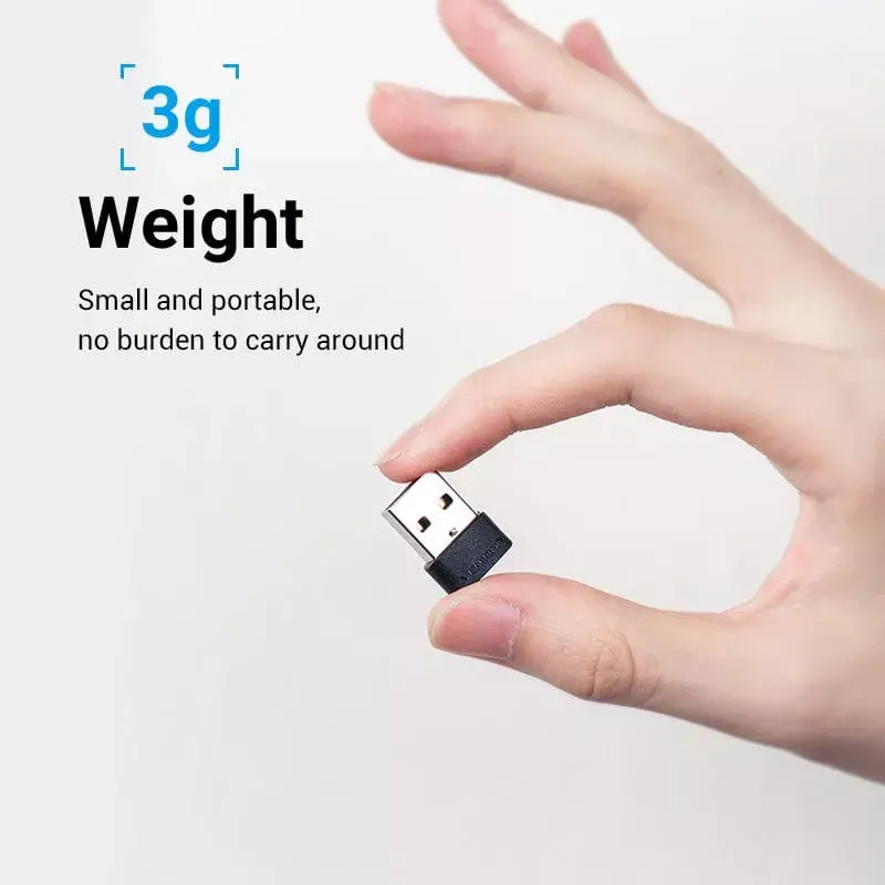 USB Adapter Vention CDWB0 USB 2.0 Male to USB-C Female Black PVC