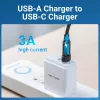 USB Adapter Vention CDWB0 USB 2.0 Male to USB-C Female Black PVC