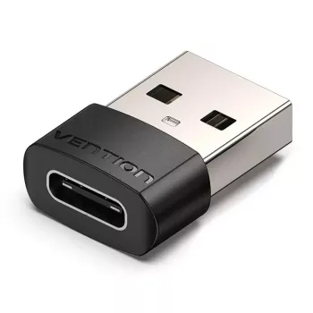 USB Adapter Vention CDWB0 USB 2.0 Male to USB-C Female Black PVC