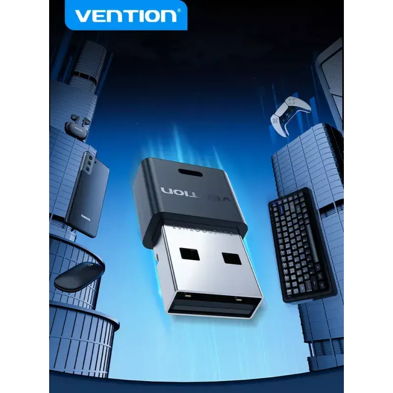 USB Bluetooth Network Adapter Vention NAHB0 — Wireless USB host, Bluetooth interface, black