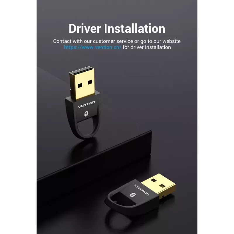 USB Bluetooth 5.0 Adapter Vention CDSB0 Black