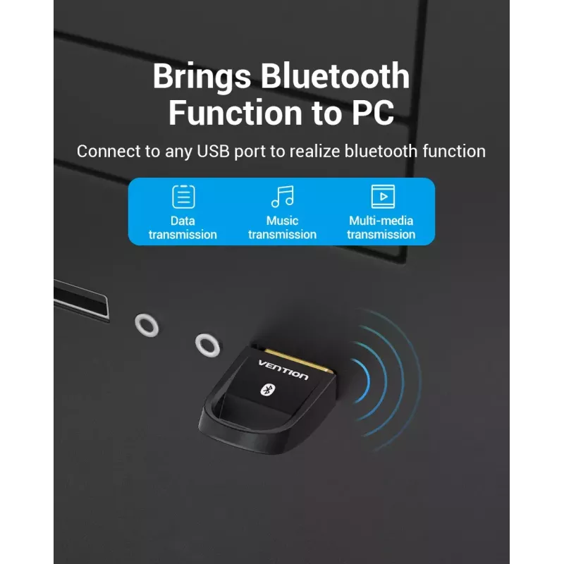 USB Bluetooth 5.0 Adapter Vention CDSB0 Black
