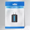 Vention USB-C to USB 3.0 OTG Adapter CDUB0 — USB-C male to USB-A female, black PVC, nickel-plated contacts