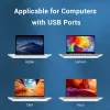 USB 2.0 Hub Vention 3-Port with 100M Ethernet Adapter, USB 2.0 Host, 4 Ports, Black