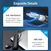 USB 2.0 Hub Vention 3-Port with 100M Ethernet Adapter, USB 2.0 Host, 4 Ports, Black