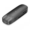 Vention 2-in-1 USB 3.0 A Card Reader SD+TF, USB 3.2 Gen 1, 5000 Mbit/s, Black
