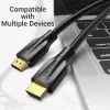 Vention 8K HDMI Cable 2M Black 48 Gbit/s HDMI 2.1