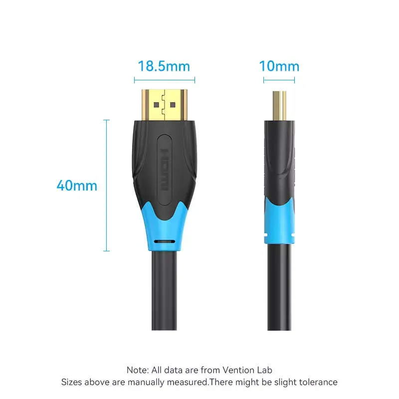HDMI Cable Vention 1M Black 18 Gbit/s 2.0