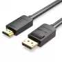 Vention DP to HDMI Cable 1.5M Black DisplayPort HDMI 1.5m