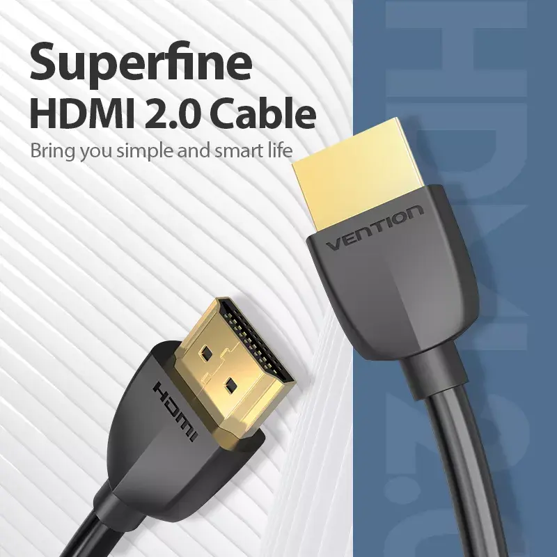 Vention Portable HDMI Cable 0.5M Black HDMI 2.0 18 Gbit/s