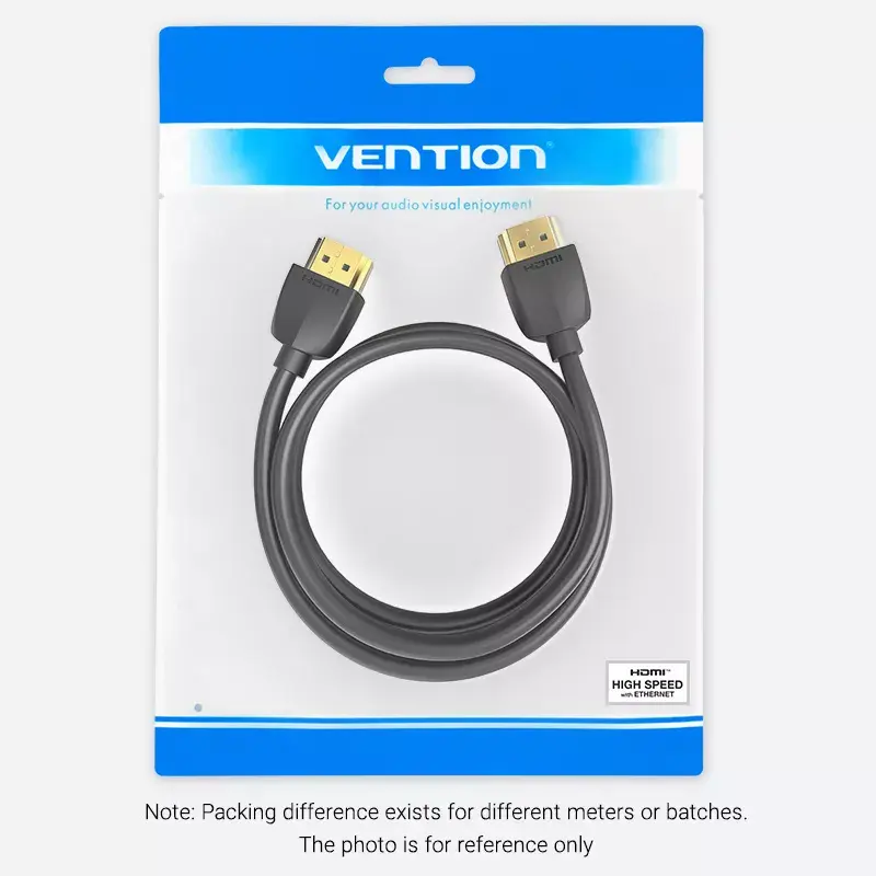 Vention Portable HDMI Cable 3M Black HDMI 2.0 18 Gbit/s