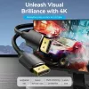 DisplayPort Male-to-Male Cable Vention 1.5 m, 4K HD, Black, 6 mm diameter