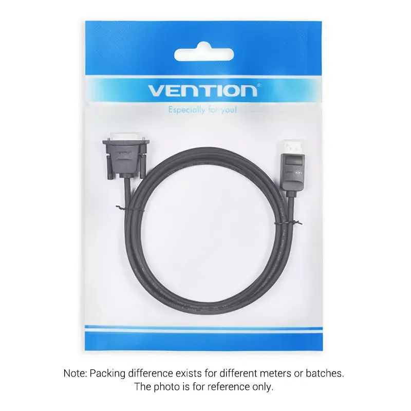 DisplayPort to DVI cable Vention HAFBH — DisplayPort to DVI, 1 m, black, 5.2 mm