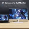 DisplayPort to DVI cable Vention HAFBH — DisplayPort to DVI, 1 m, black, 5.2 mm