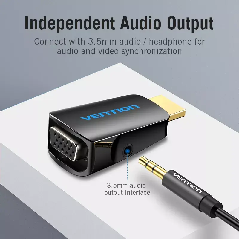 HDMI to VGA Converter Vention AIDB0 1080p Black