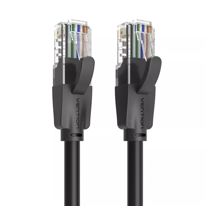 Vention Cat.6 UTP Patch Cable 0.5M Black RJ-45 1000 Mbit/s