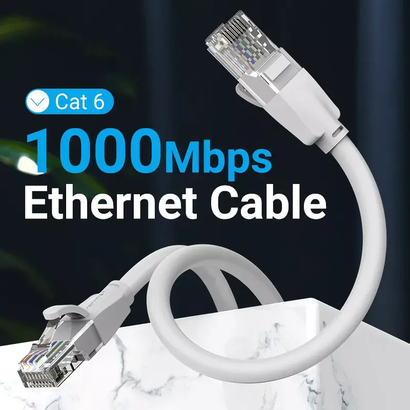 Network Cable Vention Cat.6 UTP Patch Cable RJ-45 5M Gray