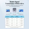 Vention 2-Port Bi-Directional 8K HDMI Switcher AKPH0, HDMI 2.1, 7680×4320@60Hz, USB-C power, Aluminium, Grey