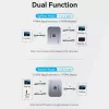 Vention 2-Port Bi-Directional 8K HDMI Switcher AKPH0, HDMI 2.1, 7680×4320@60Hz, USB-C power, Aluminium, Grey