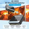 HDMI 2-Port Bi-Direction 4K Switcher Vention AKOB0 — 3 HDMI ports, 3840×2160@60Hz, ABS, Plug and Play