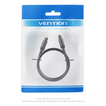 Vention Optical Fiber Audio Cable 1.5M Black TOSLINK Male to Male