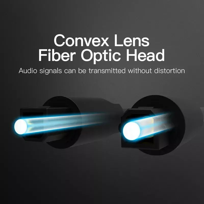 Vention Optical Fiber Audio Cable 1.5M Black TOSLINK Male to Male