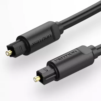 Optical Fiber Audio Cable Vention 1M Black TOSLINK Male to Male