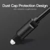 Optical Fiber Audio Cable Vention 2M Black TOSLINK Male to Male