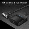 VGA to HDMI Converter Vention 0.15M Black VGA HDMI Micro USB Audio
