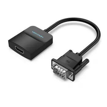 VGA to HDMI Converter Vention 0.15M Black VGA HDMI Micro USB Audio