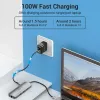 Docking Station Vention Multi-function USB-C to HDMI USB3.0x3 RJ45 SD TF TRRS 3.5mm PD 0.15M Gray Aluminum Alloy