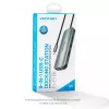 Docking Station Vention Multi-function USB-C to HDMI USB3.0x3 RJ45 SD TF TRRS 3.5mm PD 0.15M Gray Aluminum Alloy