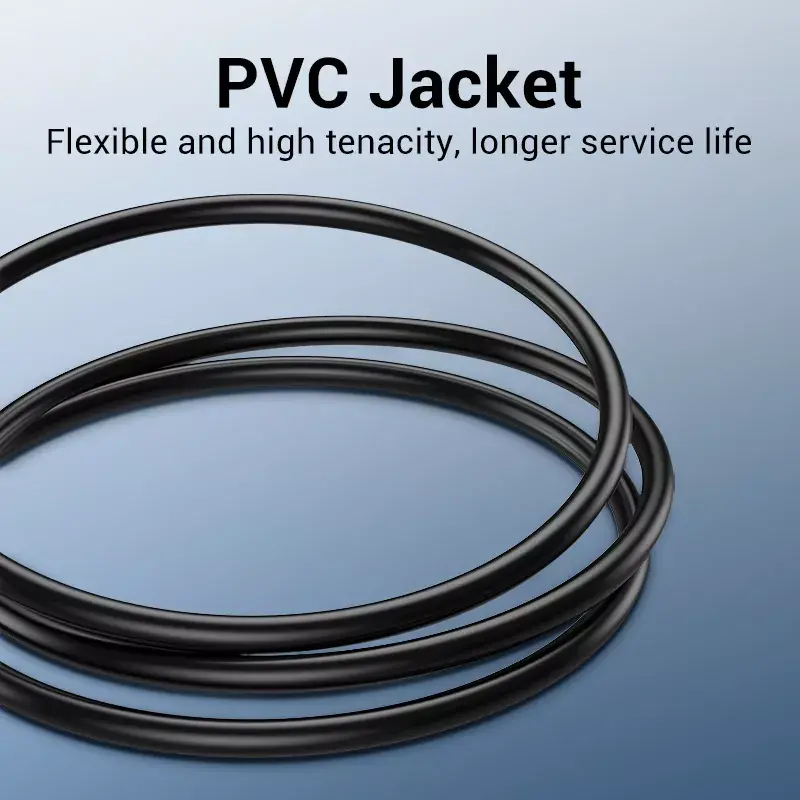 USB 2.0 A–A Cable Vention 2 m, Black PVC, USB A to USB A, 0.48 Gbit/s
