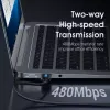 USB 2.0 A–A Cable Vention 2 m, Black PVC, USB A to USB A, 0.48 Gbit/s